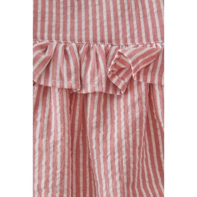 Seersucker Flutter One-Piece, Anchor Red - Jumpsuits - 6