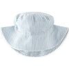 Seersucker Bucket Hat, Marine Blue - Hats - 7 - thumbnail