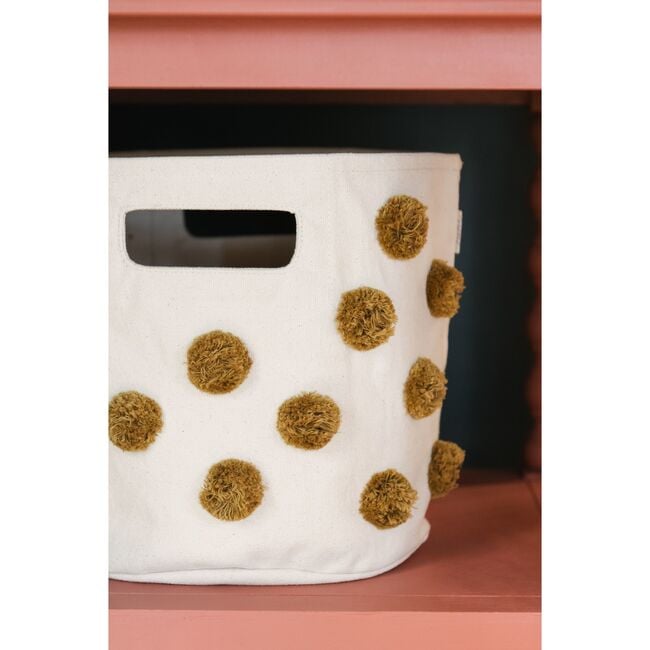 Pom Pom Basket - Pint, Dijon - Storage Baskets - 3