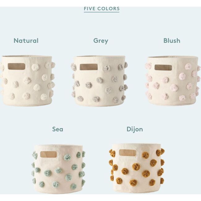 Pom Pom Basket - Mini, Dijon - Storage Baskets - 3