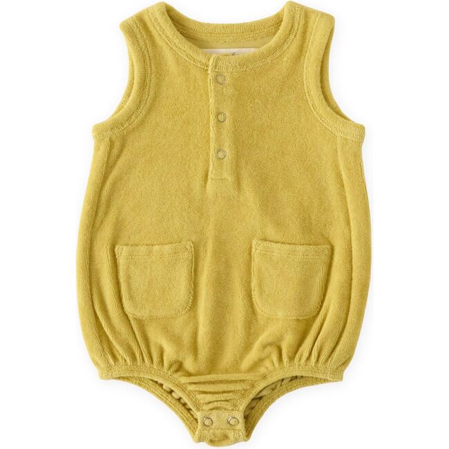 Classic Terry Pocket One-Piece, Citrus - Jumpsuits - 1