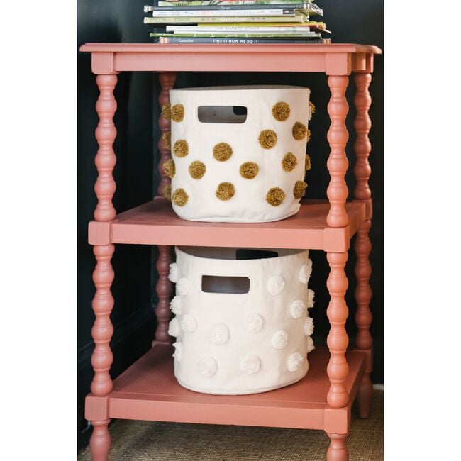 Pom Pom Basket - Pint, Dijon - Storage Baskets - 4