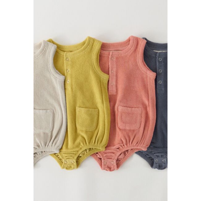 Classic Terry Pocket One-Piece, Citrus - Jumpsuits - 2