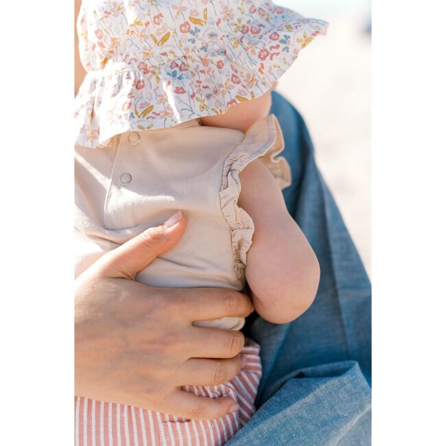 Garment Dye Flutter One-Piece, Sand - Jumpsuits - 3