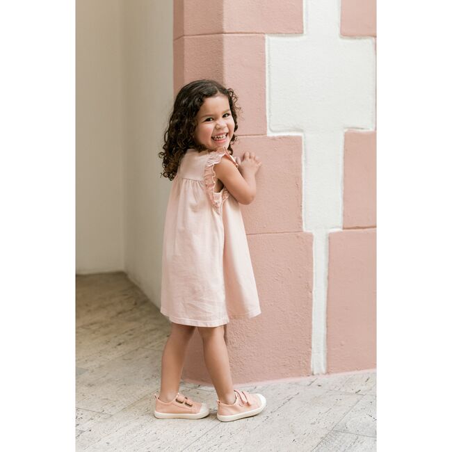 Garment Dye Ruffle Dress, Soft Peony - Dresses - 4