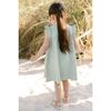 Garment Dye Ruffle Dress, Sea - Dresses - 5 - thumbnail