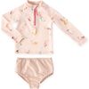Toddler Swim Rash Guard & Bottom, Mermaid Melody - Two Pieces - 1 - thumbnail