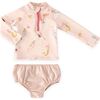 Baby Swim Rash Guard & Bloomer, Mermaid Melody - Shorts - 1 - thumbnail