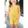 Classic Terry Drawstring Romper, Citrus - Rompers - 3 - thumbnail