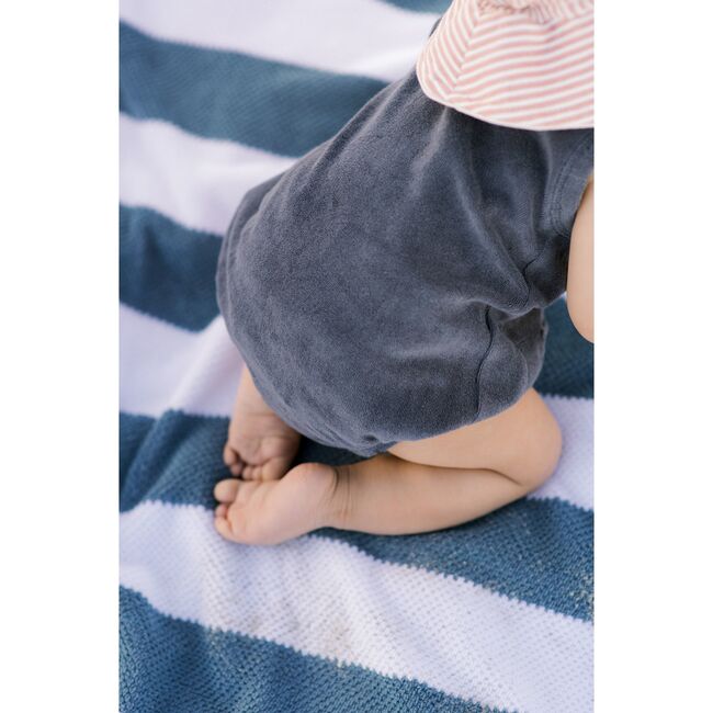 Classic Terry Pocket One-Piece, Ocean - Jumpsuits - 5