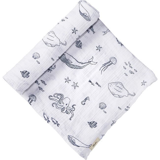Life Aquatic Swaddle, Marine - Swaddles - 1