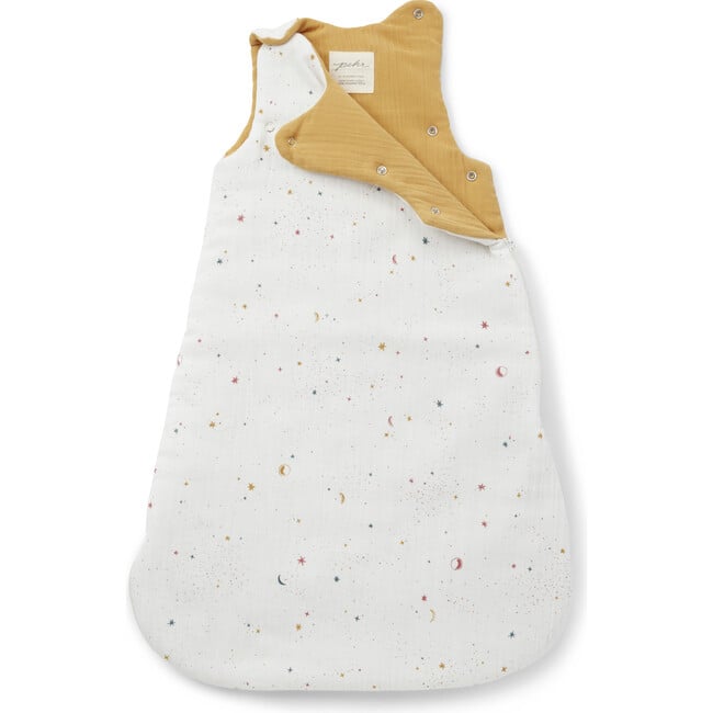 Celestial 1.7 TOG Muslin Sleep Bag, Yellow/White - Sleep Sacks - 3