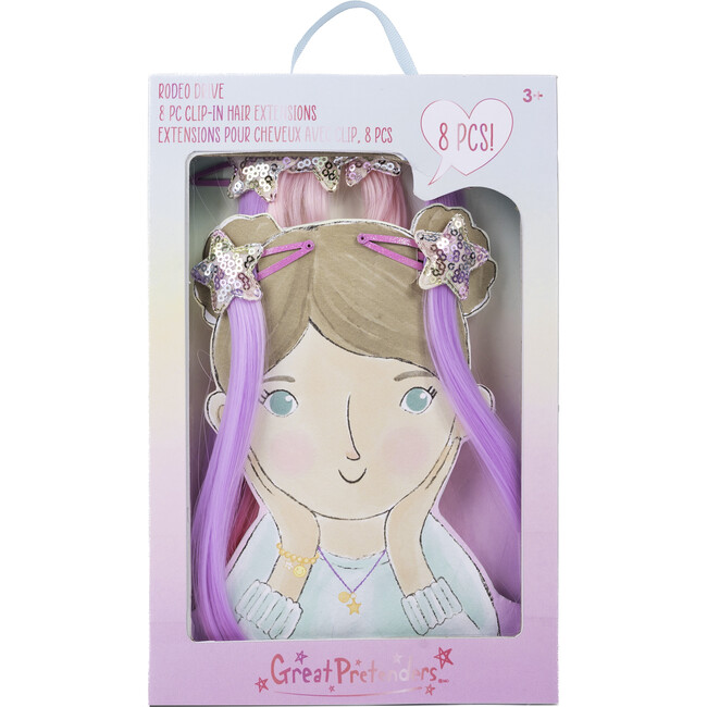 Rodeo Drive Multi Colour Clip In Extensions, 8 pcs