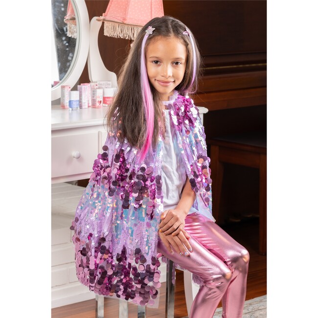 The 5th Avenue Purple Pailette Cape