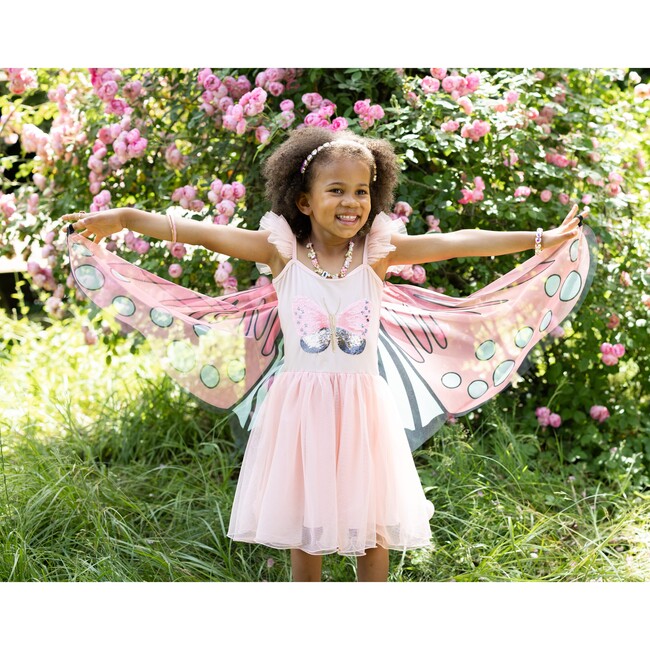 Sequins Secret Butterfly Twirl Dress with Wings