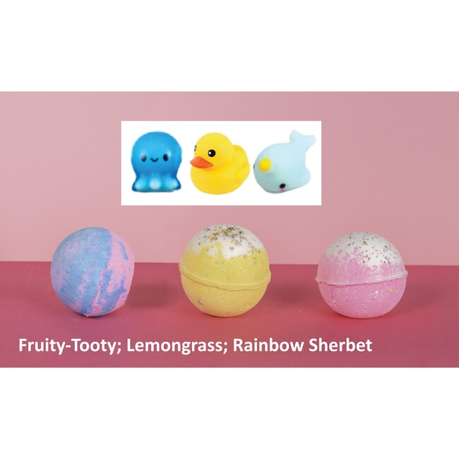 Once Upon a Bathtime, Bath Bomb Box Set, 5.5oz, 3pcs: Lemongrass, Rainbow Sherbet, Fruity Tooty