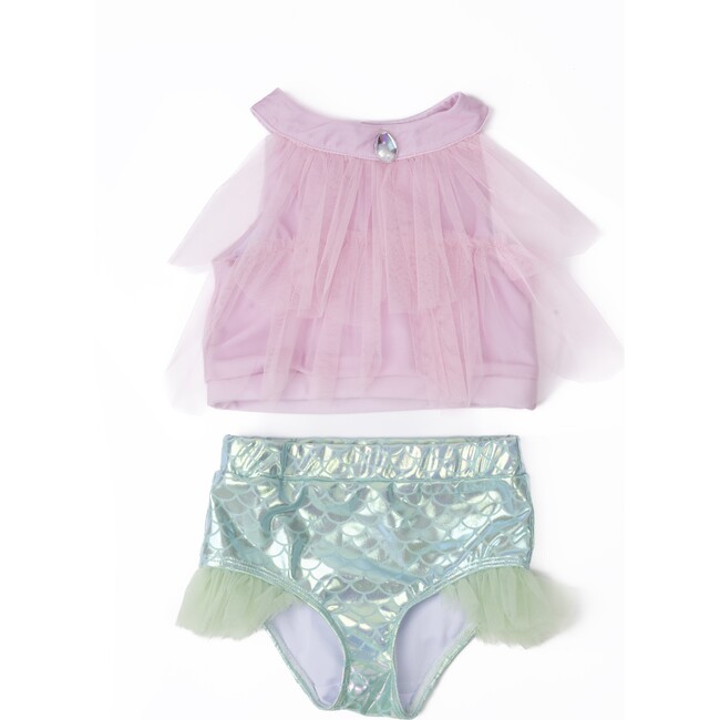 Mermaid Swimsuit, Pink, Two-Piece