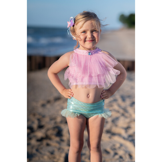 Mermaid Swimsuit, Pink, Two-Piece