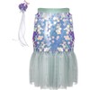 Bling Bling Mermaid Skirt & Hairclip Set Pink, Size 4-6 - Costumes - 1 - thumbnail