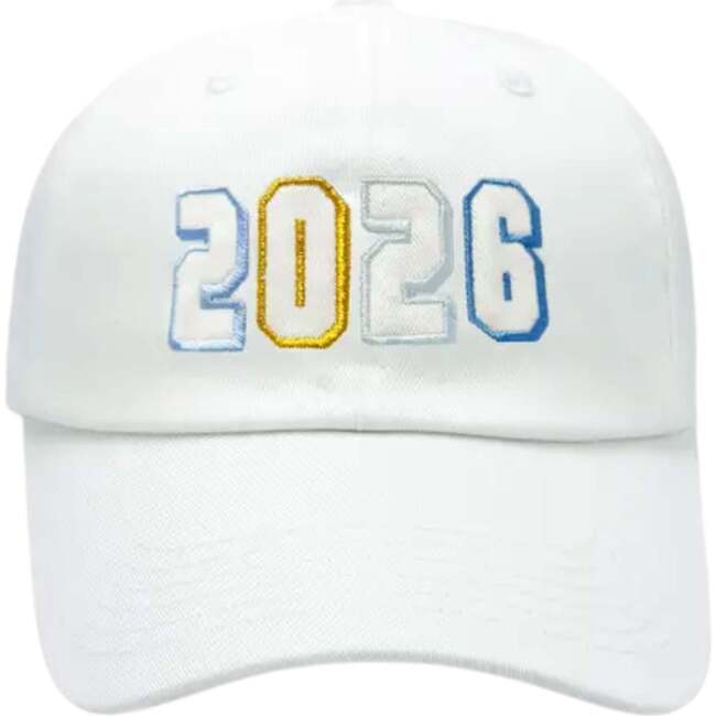 2026 New Year's Baseball Hat, White