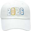 2026 New Year's Baseball Hat, White - Hats - 1 - thumbnail