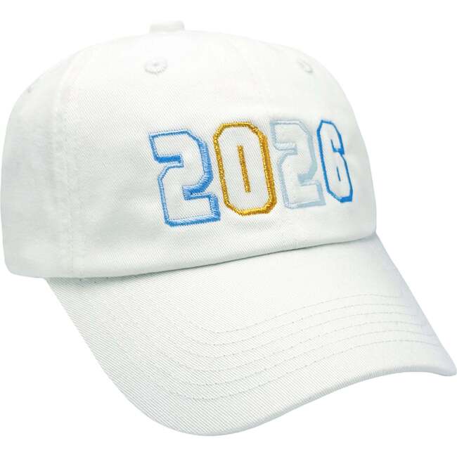 2026 New Year's Baseball Hat, White - Hats - 3