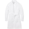 Women's Luxe Pima Cotton Robe, White - Robes - 1 - thumbnail