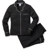 Women's Luxe Pima Cotton Pajama Set, Dark Heather - Pajamas - 1 - thumbnail