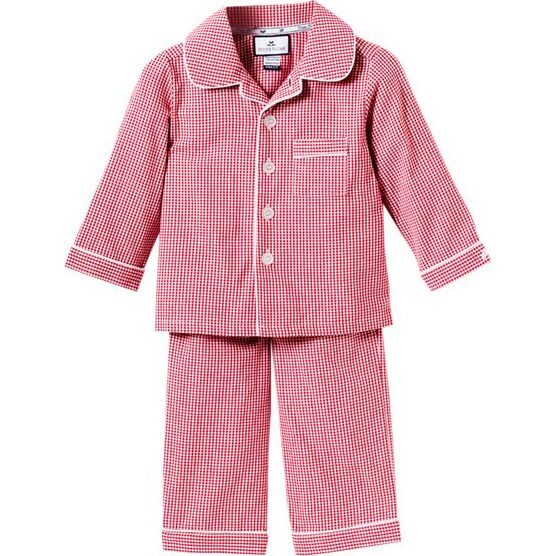 Red Mini-Gingham Pajamas