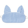 French Blue Stripes Kitty Eyemask - Eye Masks - 1 - thumbnail