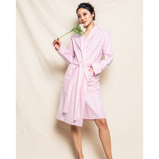 Women's Robe, Pink Gingham