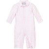 Pink Gingham Romper - Rompers - 1 - thumbnail