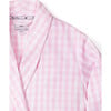 Women's Robe, Pink Gingham - Robes - 3 - thumbnail