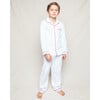 White Pajamas, Red Piping - Pajamas - 2 - thumbnail