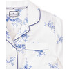 Women's Pajama Set, Indigo Floral - Pajamas - 4 - thumbnail