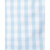 Women's Long Sleeve Short Set, Light Blue Gingham - Pajamas - 5 - thumbnail