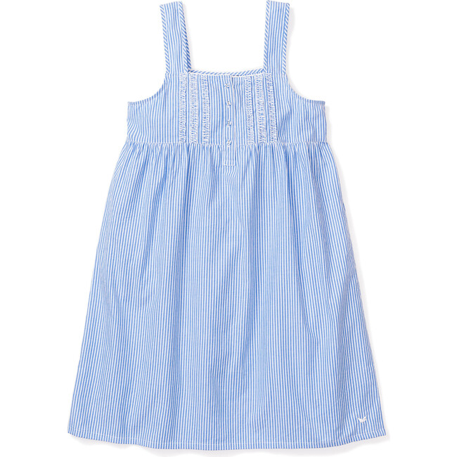 Women's Charlotte Nightgown, French Blue Stripes - Pajamas - 1