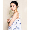 Women's Chloe Nightgown, Indigo Floral - Pajamas - 3 - thumbnail
