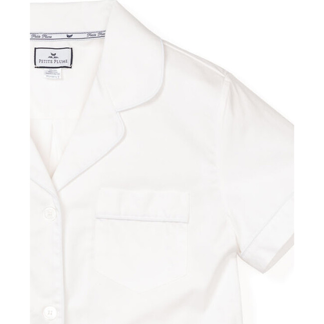 Women's Classic Summer Short Set, White - Pajamas - 4