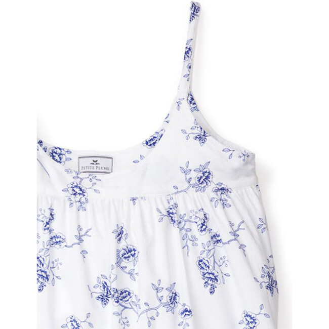 Women's Chloe Nightgown, Indigo Floral - Pajamas - 4