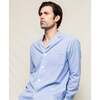 Men's Pajama Set, French Blue Stripes - Pajamas - 3 - thumbnail