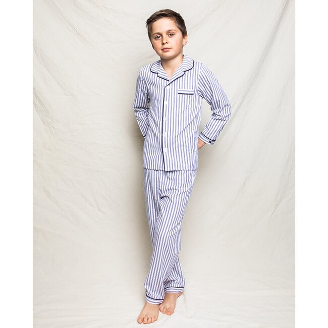 Navy French Ticking Pajamas