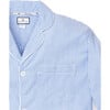 Men's Pajama Set, French Blue Stripes - Pajamas - 4 - thumbnail