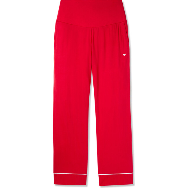 Maternity Pants, Red - Pajamas - 1