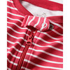 Pima Cotton Footie, Red Stripes - Footie Pajamas - 3 - thumbnail