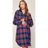 Maternity Nightshirt, Windsor Tartan - Nightgowns - 2 - thumbnail