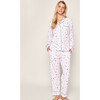 Women's Pima Cotton Pajama Set, Jingle Paws - Pajamas - 2 - thumbnail