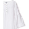 Women's Seraphina Nightgown, White Flannel - Pajamas - 3 - thumbnail