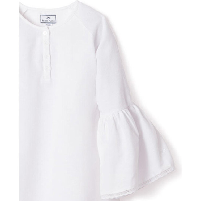 Seraphine Nightgown, White Flannel