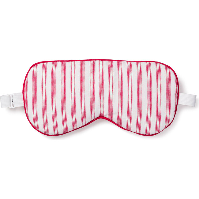 Adult Eye Mask, Antique Red Ticking - Eye Masks - 1